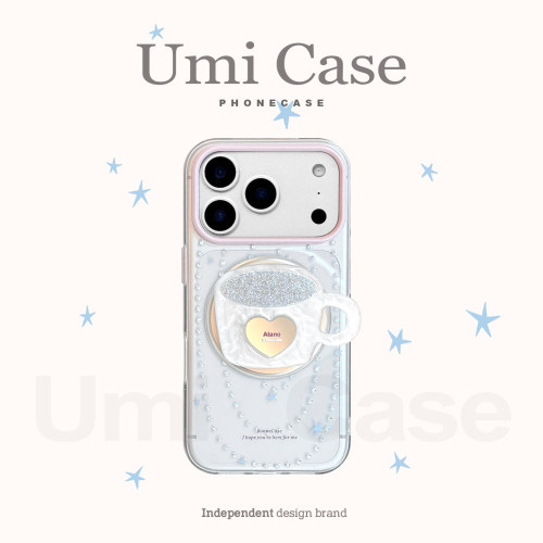鎏金镜面iPhone磁吸手机壳高颜值