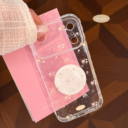 温柔小碎花适用苹果17手机壳iphone17promax新款15pro女款14小众ins风16透明12保护套15软壳13花朵支架11少女