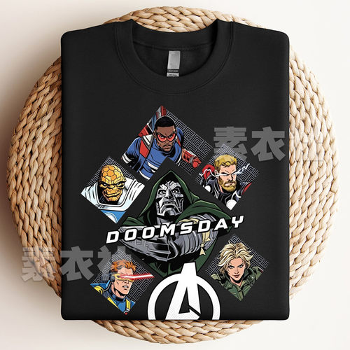 复仇者联盟5毁灭之日周边漫威Avengers: Doomsday毁灭博士T恤纯棉