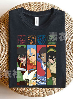 降世神通last airbender短袖拓芙安祖寇AVATAR最后的气宗T恤纯棉