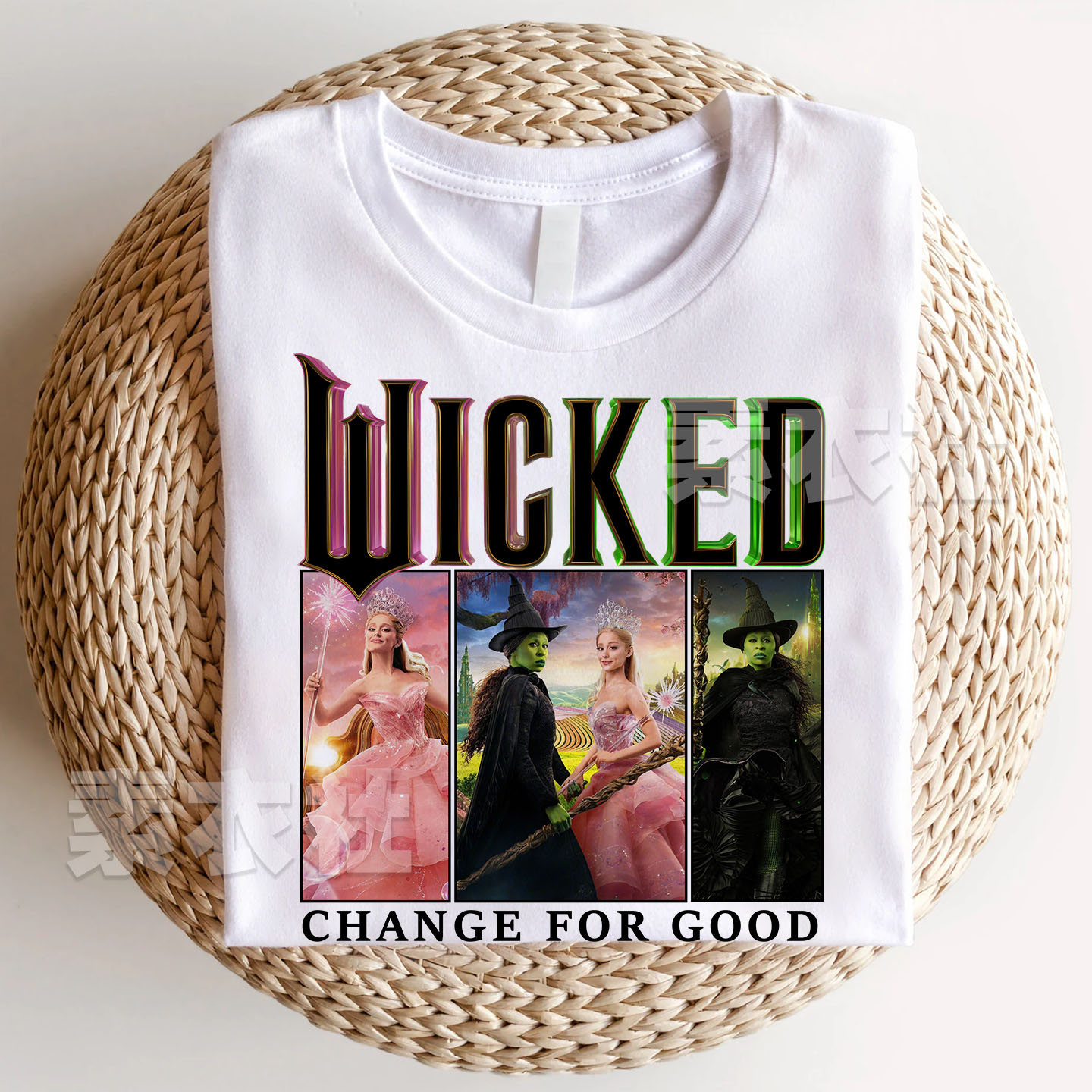 魔法坏女巫2T恤纯棉好莱坞电影格琳达艾芙芭Wicked For Good短袖