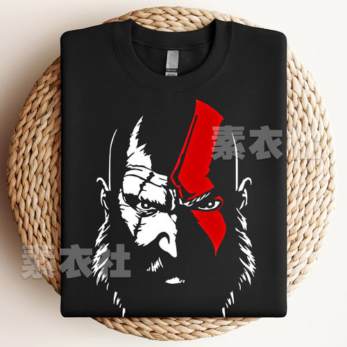 战神：诸神黄昏游戏周边God of War：Ragnarok奎爷奎托斯T恤纯棉