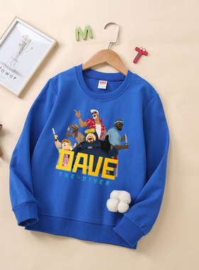 潜水员戴夫长袖经典NS switch游戏周边百搭dave the diver卫衣棉