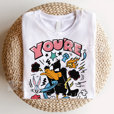 乐一通兔八哥达菲鸭T恤纯棉