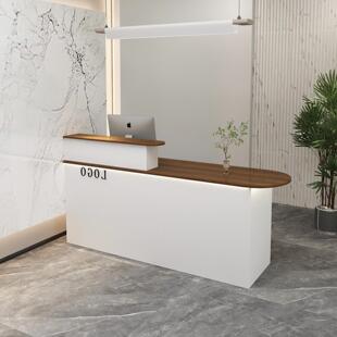 收银台店铺小型美容院前台美甲店接待台店铺服装店柜台简易吧台桌