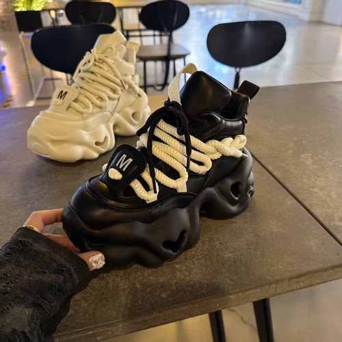 高帮单鞋老爹鞋厚底时尚