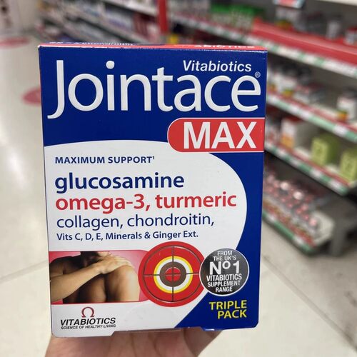 现货英国Jointace Max关节骨骼氨糖软骨素胶原营养片84粒加强版