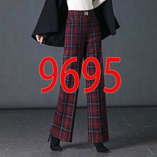 9695毛呢阔腿裤 9XL