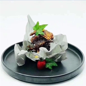 意境菜造型装 盘钢丝布创意菜盘饰网布摆盘垫网 饰钢网布垫盘冷菜装