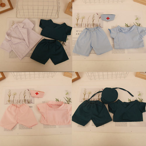 现货医生白大褂手术服30厘米套装30cm娃衣布娃娃爱豆明星娃娃衣