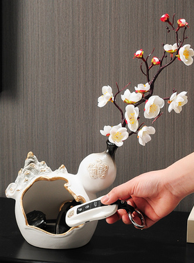 新中式葫芦收纳陶瓷装饰品摆件