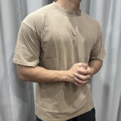 重磅宽松休闲五分袖 T恤男潮牌美式 百搭T恤潮 纯棉运动健身短袖 夏季