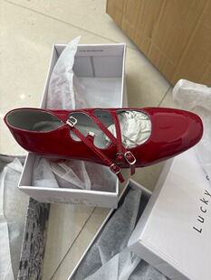 一字带芭蕾舞鞋 女粗跟高跟鞋 玛丽珍鞋 韩国东大门2026新款