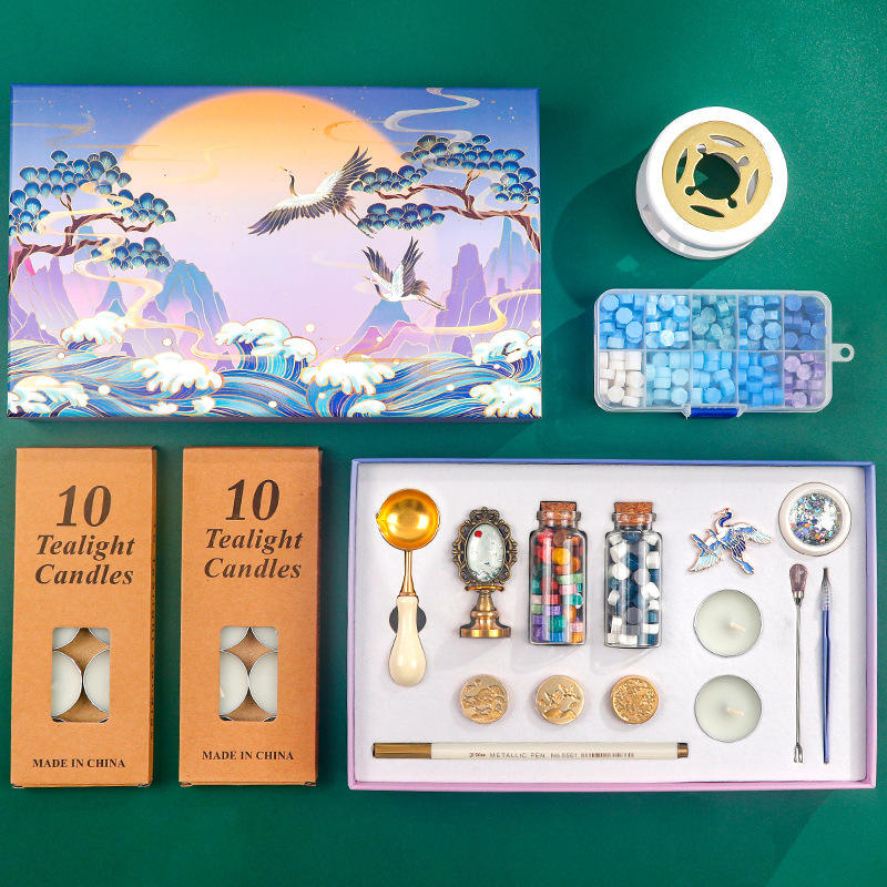 欧式复古式全套益智礼物火漆套装信封封口印章创意礼盒/礼品套组