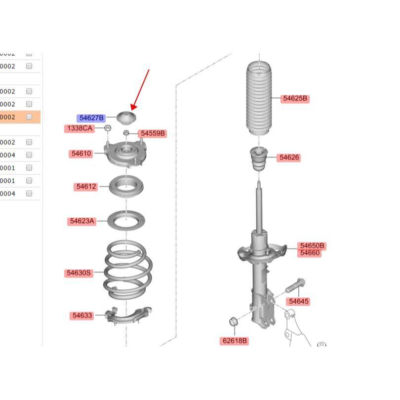 适配现代索九全新途胜领动K3起亚K5 KX5前减震器顶胶上盖堵盖堵冒