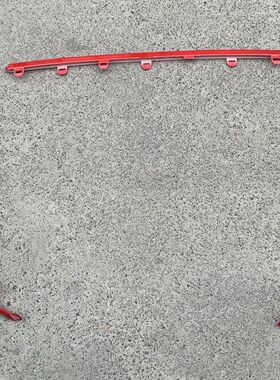 重汽VGV U75前保险杠装饰条下装饰件红色亮条潍柴U75保险杠红色条