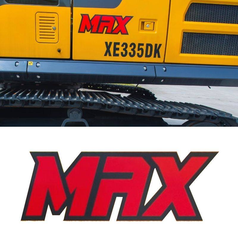 徐工挖掘机贴纸MAX245 270 335 380 490DK挖机边门贴车标,汽车用品/电子/清洗/改装,汽车装饰贴/反光贴,淘宝优惠券,粉丝福利购,淘宝优惠卷