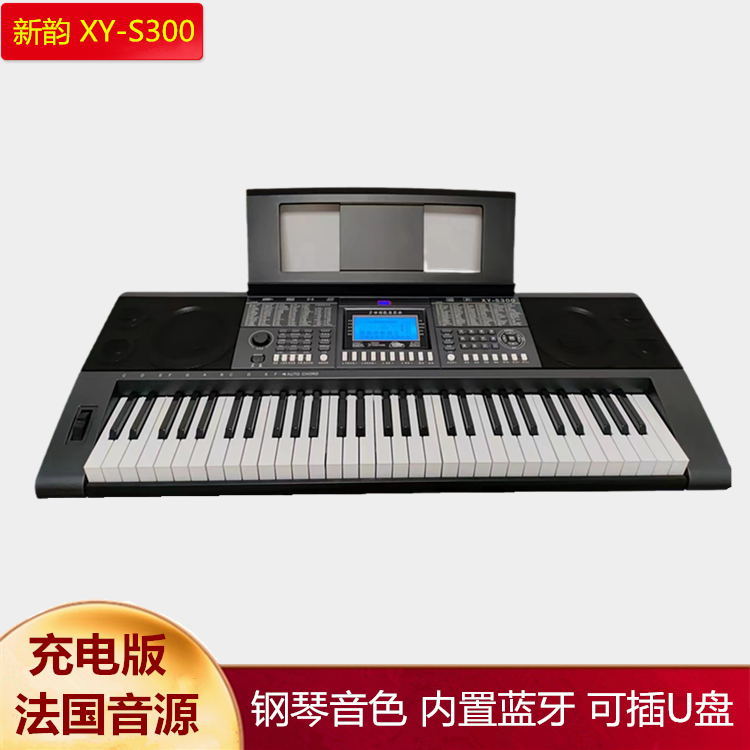 XY新韵S300充电版电子琴内置蓝牙户外演奏儿童幼师成人标准61键