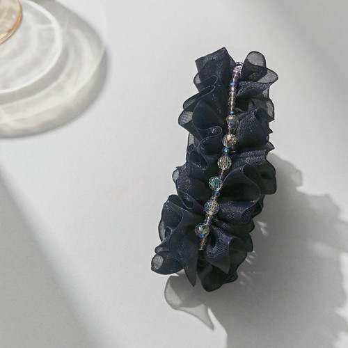 时尚绢纱褶皱高级感发夹