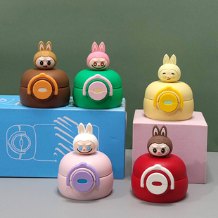 卡皮巴拉拉布布儿童保温杯水杯吸管盖子配件非通用型双饮吸管盖子