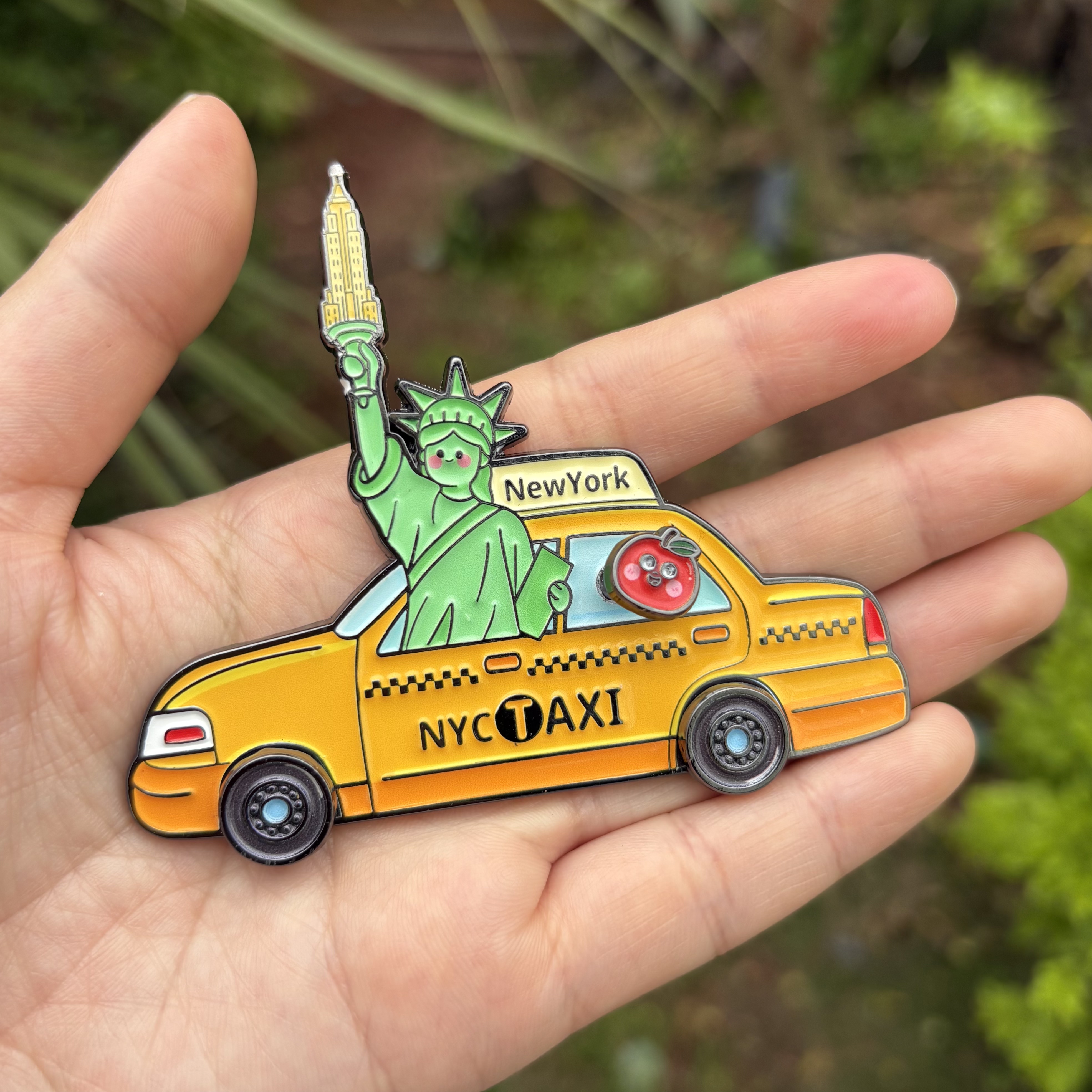 纽约出租车金属冰箱贴磁吸旅游纪念品伴手礼创意礼物