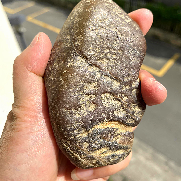 特】老场口大马坎去皮红翡黄翡手把件色料小精品天然缅甸翡翠原石