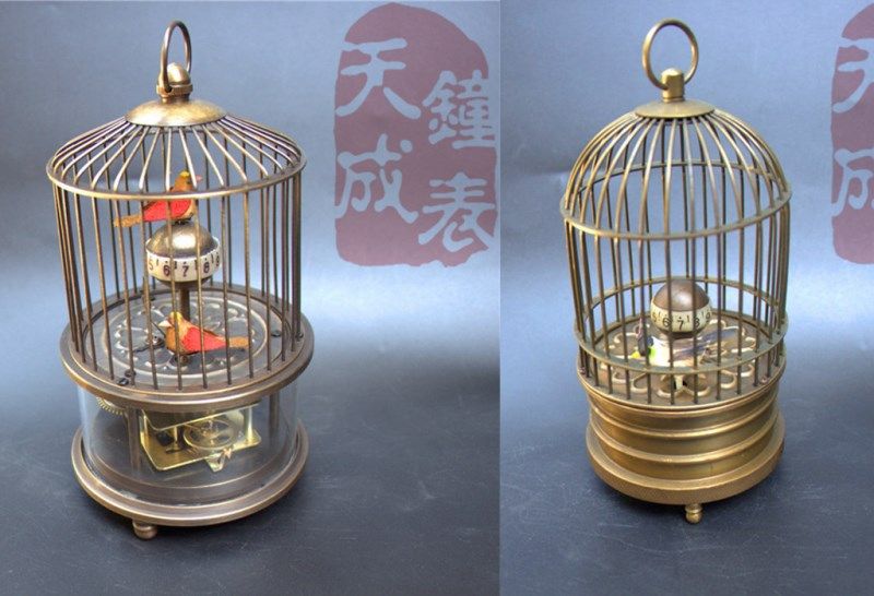 纯铜鸟笼机械钟表老式上弦上发条铜座钟时钟台钟复古玩道具收藏,家居饰品,台钟/闹钟,淘宝优惠券,粉丝福利购,淘宝优惠卷