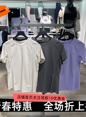 安德玛UA春夏Premium Sleek女子瑜伽健身训练运动短袖T恤6014345