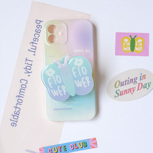 SEEU 原创少女手机壳全包边imd网红支架可爱软壳ip13 SODA