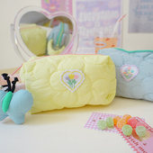 SEEU SODA 自制软萌少女大容量化妆包可爱蝴蝶花花笔袋收纳包