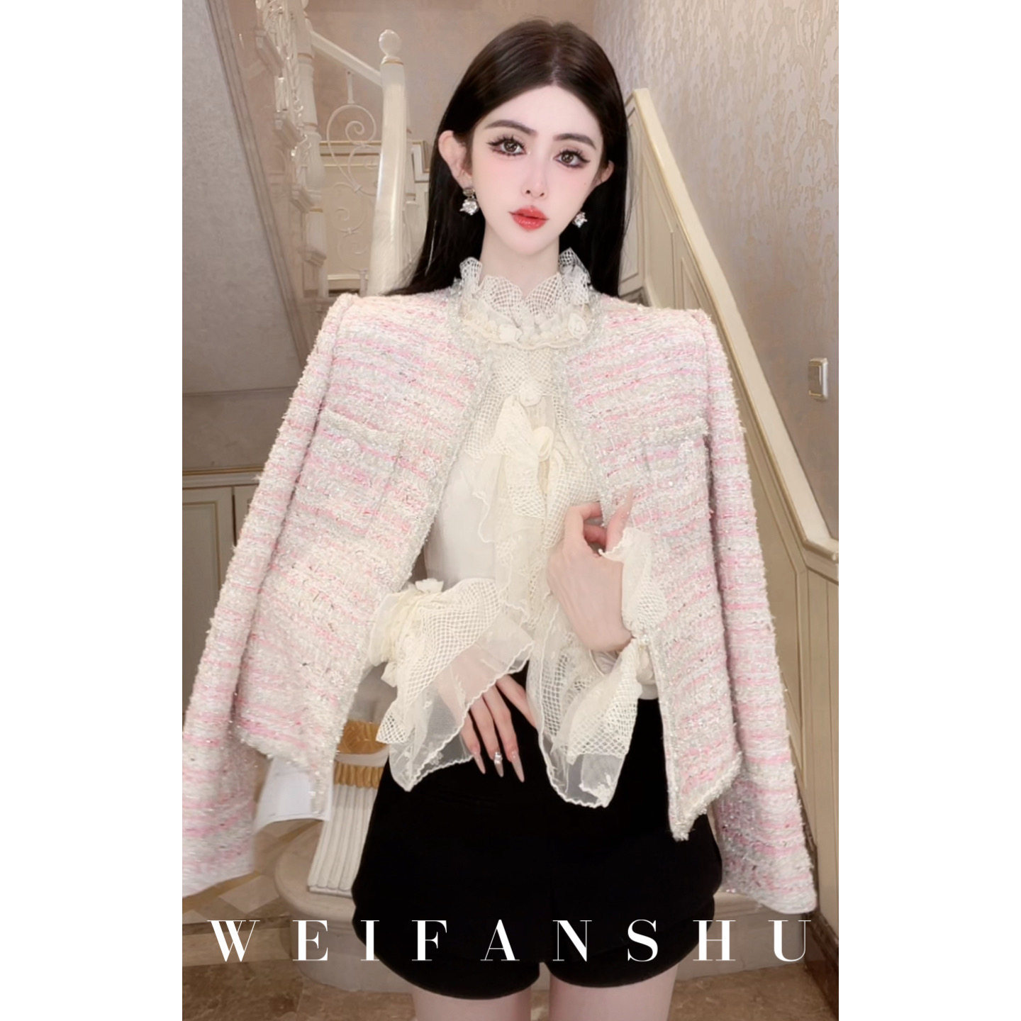 凡舒轻奢 漫步香榭2026年秋冬新款气质甜美小香风名媛外套百搭,女装/女士精品,短外套,淘宝优惠券,粉丝福利购,淘宝优惠卷