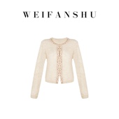 凡舒轻奢 百搭时尚 挪威冬夜2026年秋冬新款 设计感精致毛衣开衫