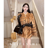 高级感贵气水貂外套轻奢时尚 凡舒轻奢 暖雾伦敦2026年秋冬新款