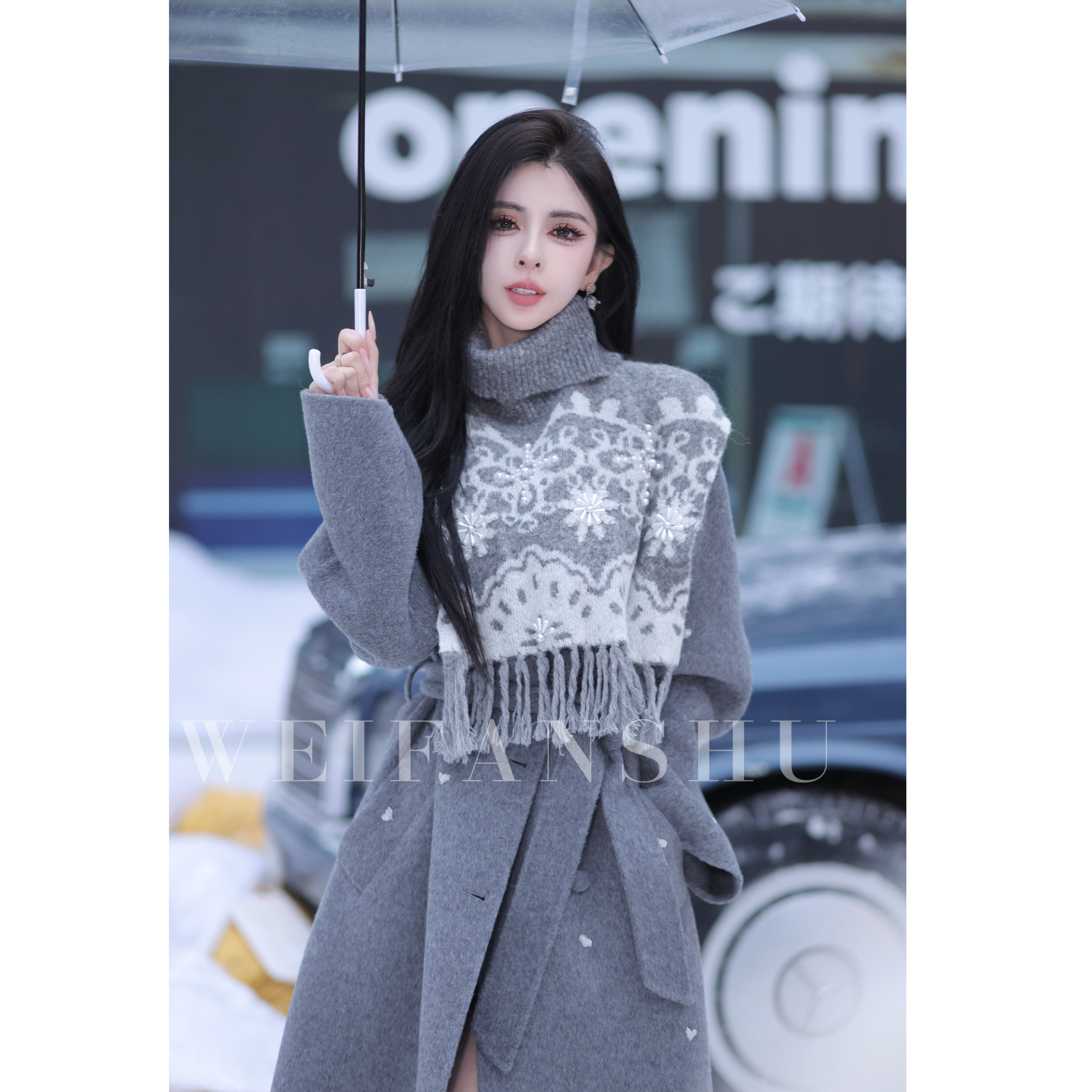 凡舒轻奢 权威御姐2025年秋冬新款骆马绒羊毛大衣外套高级时尚,女装/女士精品,毛呢外套,淘宝优惠券,粉丝福利购,淘宝优惠卷