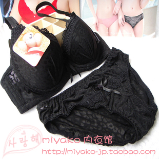 正品原胶蛋白蕾丝边性感女士内裤内衣聚拢型乳罩少女文胸套装