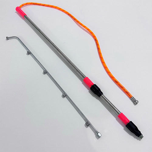 打药机不锈钢加粗三节加长两米3米伸缩杆加厚五连喷果树喷药长杆