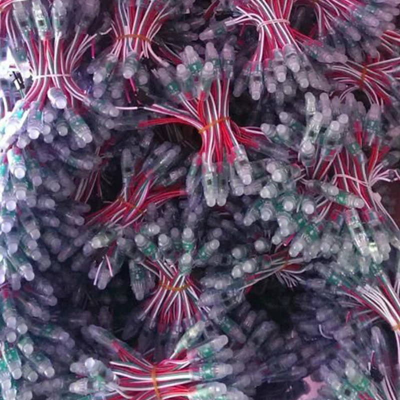 12mm七彩全彩外露灯串灯箱广告招牌发光字单灯穿孔字灯防水灯珠