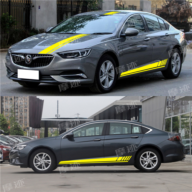 适用于别克新君威GS车贴拉花君越英朗GT改装车身贴纸威朗引擎盖贴