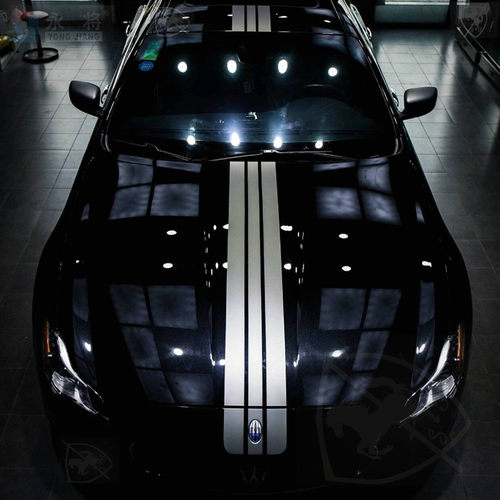 玛莎拉蒂Ghibli吉博力车贴拉花总裁Levante改装饰引擎盖机盖贴纸