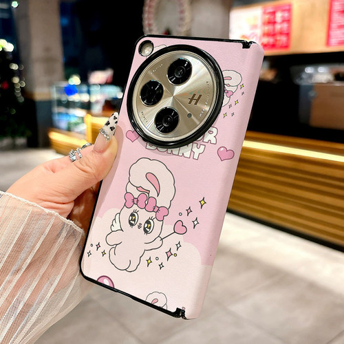 日韩风艾丝特兔适用OPPO Find N3手机壳Find N5 N3典藏版新款折叠屏防摔保护套高级中轴磁吸皮纹