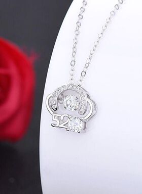 抖音同款灵动皇冠项链女韩版跳动的心锁骨链巴洛克直播爆款首饰品