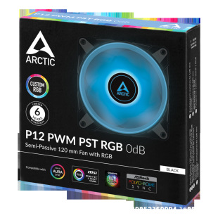 ARCTIC P12 PWM PST ARGB ODB机箱风扇 PWM智能温控ARGB同步灯效