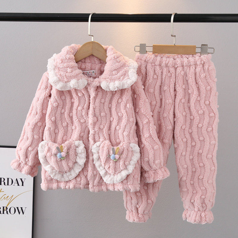 公主风聚酯纤维冬季新款睡衣