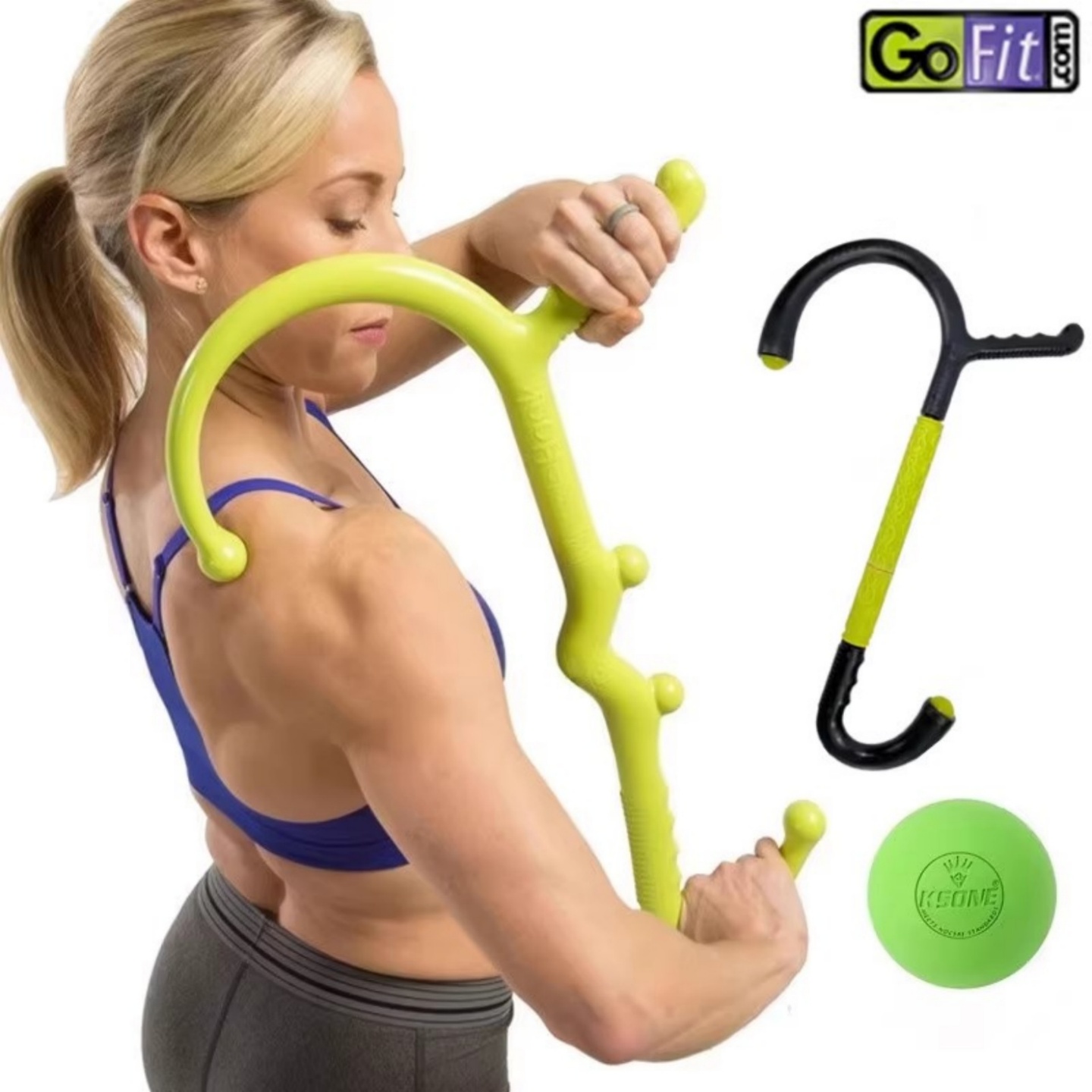 GOFIT按摩钩按摩棒放松肌肉筋膜