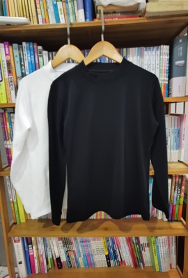 纯棉立领紧身打底衫春秋冬新款百搭修身显瘦长袖t恤女半高领上衣