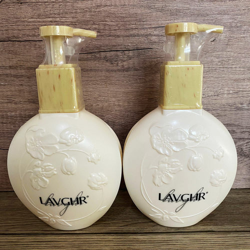 Lavghr正品绿笑丝耀天然马油护发素发膜淘米胶洗发水洗护套装 - 封面