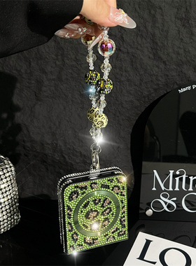 Magnetic Phone Case Bling Glitter Rhinestone Hand Chain Wrist Strap For Samsung Z Flip 7 6 5 4 3 5G