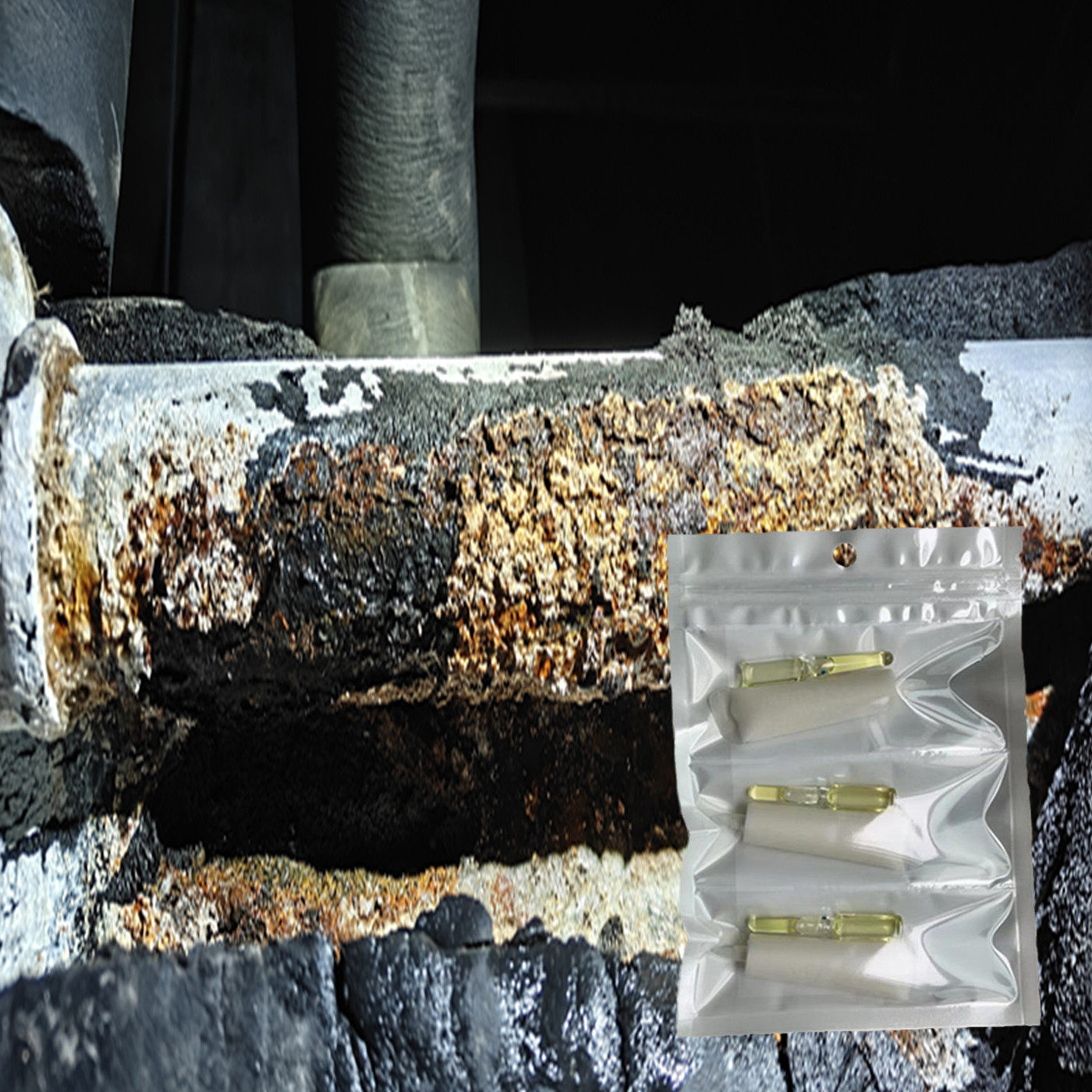 蒸汽管专用胶水耐高温补漏胶铁管