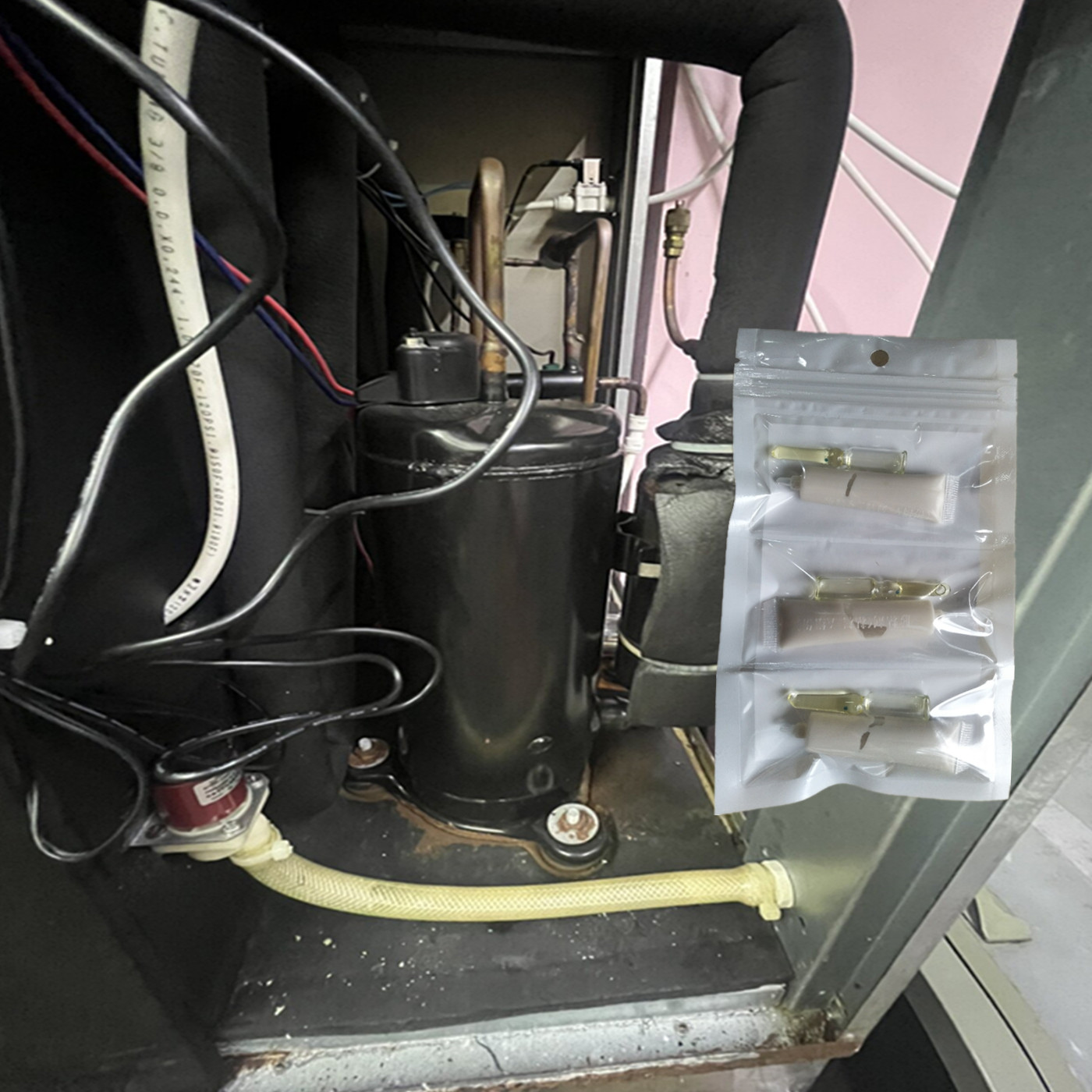 变频空调 R410A铜管补漏胶冰箱冷柜外机漏雪种制冷剂接头漏气高压