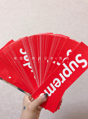 【国内现货 】Supreme Box Logo Sticker 正品 红色 经典贴纸